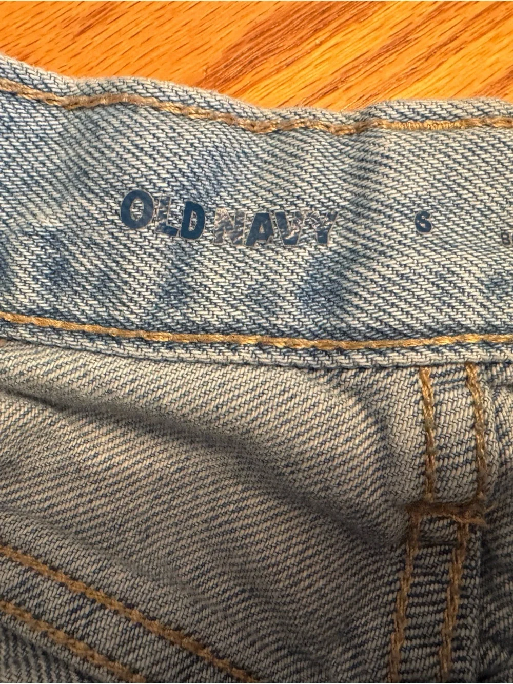 Girls Old Navy Light Blue Denim Shorts with Strawberry & Cherry Embroidery